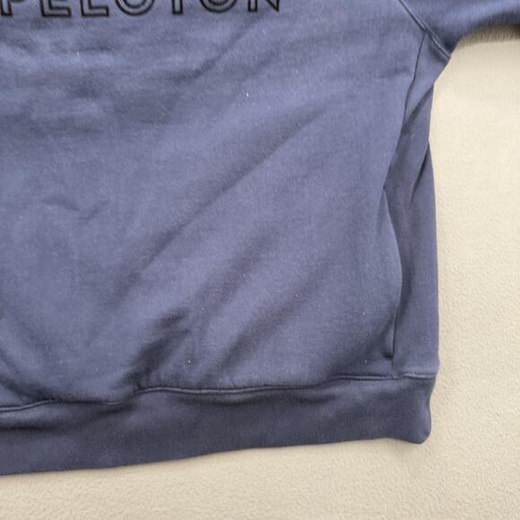 Fourlaps x Peloton Sweatshirt Mens XL Navy Blue Crewneck Zipper Pockets Athletic - Picture 7 of 10